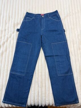 STAUD Dark Blue Carpenter Wide-Leg Jeans/cargo new without tag